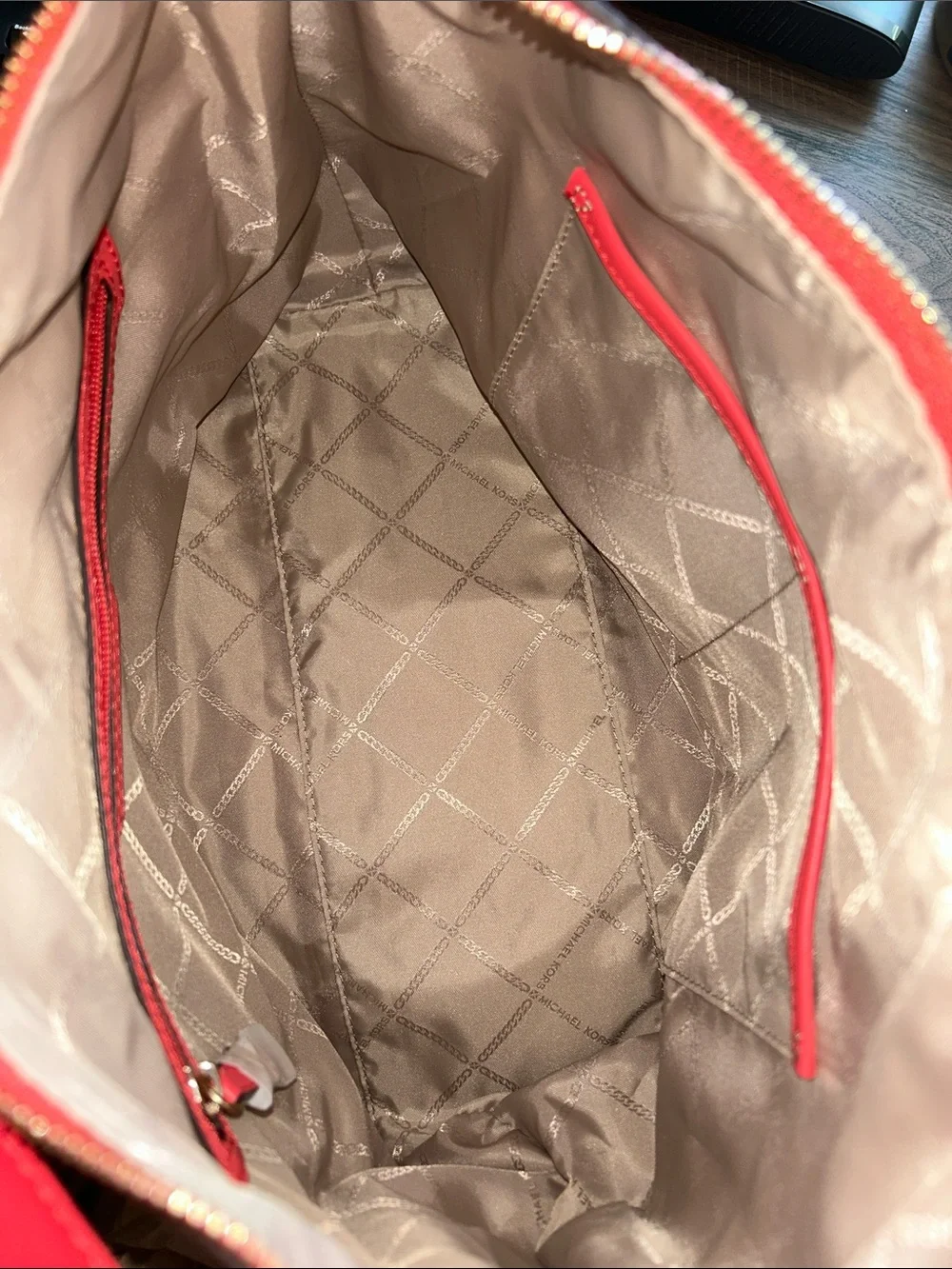 Michael Kors Coral Leather Hobo Bag- NWOT - Picture 10 of 12